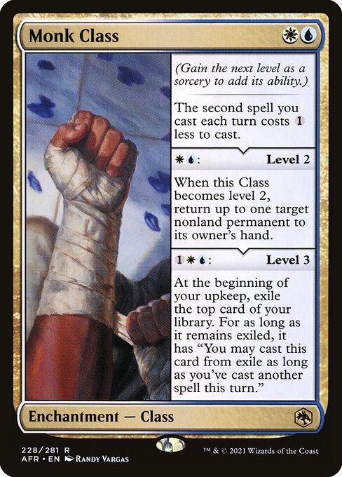 Monk Class - Adventures in the Forgotten Realms Magic card
