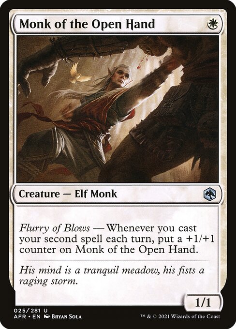 Monk of the Open Hand - Adventures in the Forgotten Realms Magic card