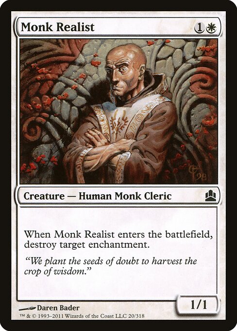 Monk Realist - Commander 2011 Magic card