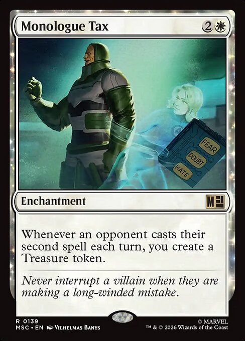 Monologue Tax - Marvel Super Heroes Commander Magic card