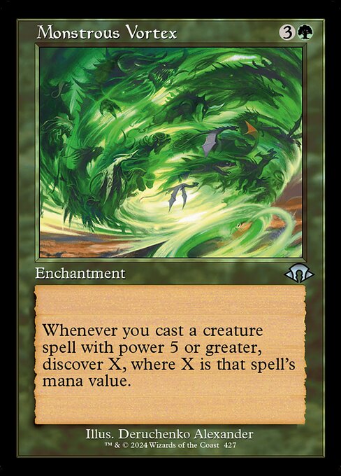 Monstrous Vortex - Modern Horizons 3 (#427) - Illustrated by Deruchenko Alexander - Magic: The Gathering Card