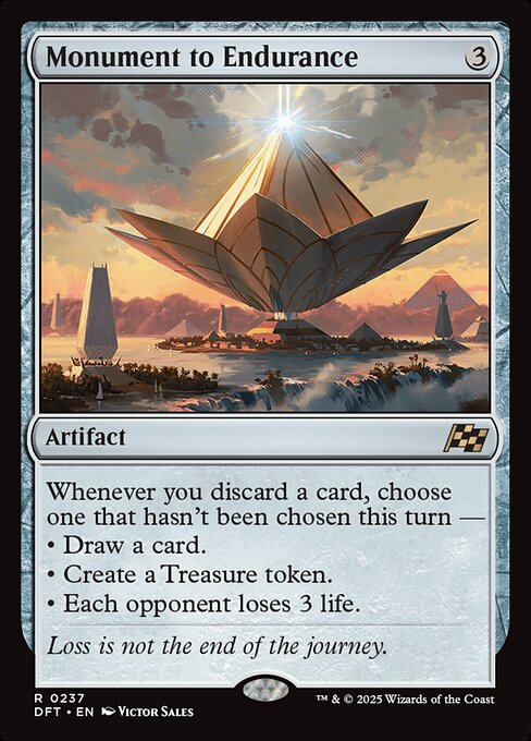 Monument to Endurance - Aetherdrift (#237) - Illustrated by Victor Sales - Magic: The Gathering Card