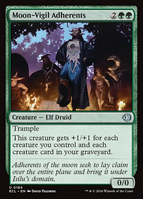 Moon-Vigil Adherents - Lorwyn Eclipsed Magic card