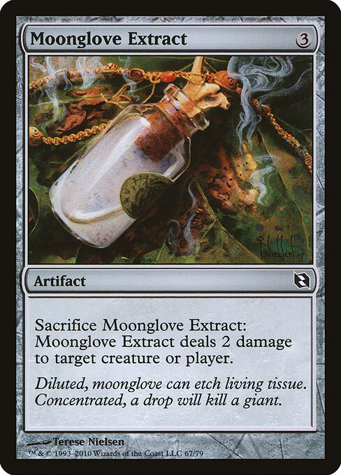 Mondfingerhutextrakt (Moonglove Extract) - Duel Decks: Elspeth vs. Tezzeret (#67) - Illustrated by Terese Nielsen - Magic: The Gathering Card
