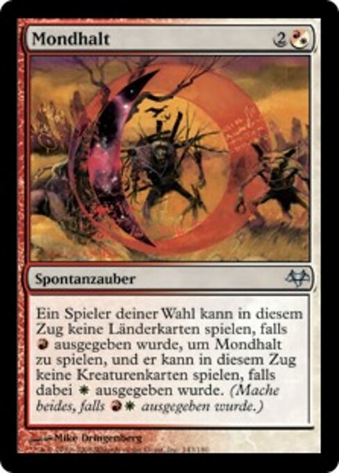Moonhold - The List (#EVE-143) - Illustrated by Mike Dringenberg - Magic: The Gathering Card