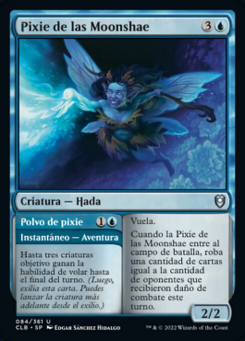 Moonshae Pixie // Pixie Dust - Commander Legends: Battle for Baldur's Gate (#84) - Illustrated by Edgar Sánchez Hidalgo - Magic: The Gathering Card