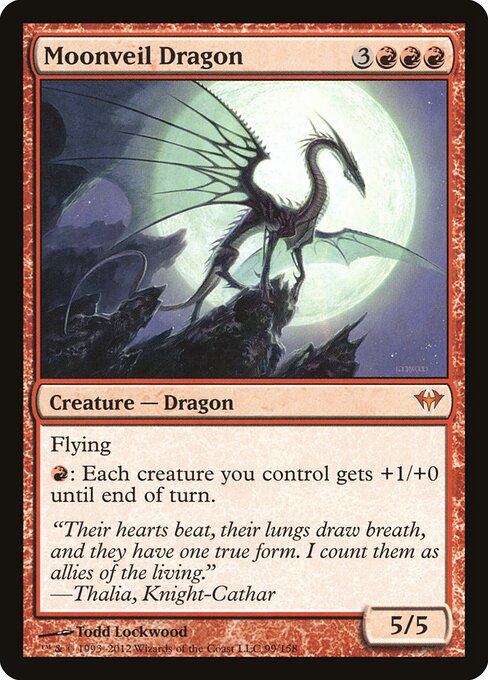 Moonveil Dragon - Dark Ascension Magic card