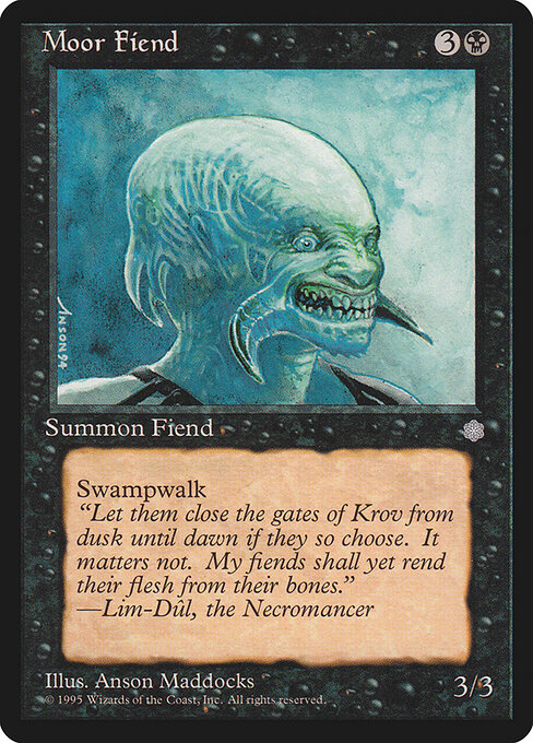 Moorunhold (Moor Fiend) - Ice Age (#153) - Illustrated by Anson Maddocks - Magic: The Gathering Card