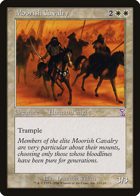 Moorish Cavalry - Time Spiral Timeshifted (#11) - Illustrated by Dameon Willich - Magic: The Gathering Card