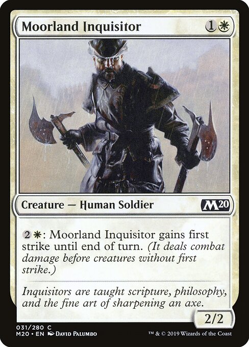 Moorland Inquisitor - Core Set 2020 Magic card