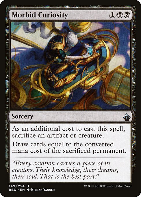 Morbid Curiosity - Battlebond Magic card