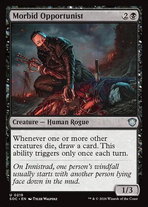 Morbid Opportunist - Secrets of Strixhaven Commander Magic card