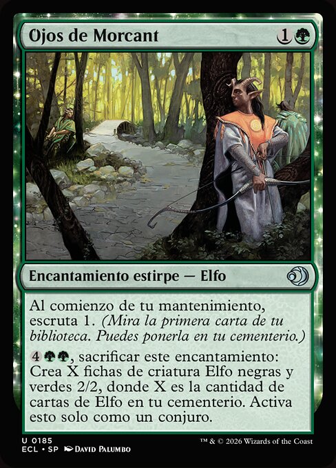 Yeux de Morcant (Morcant's Eyes) - Lorwyn Eclipsed (#185) - Illustrated by David Palumbo - Magic: The Gathering Card
