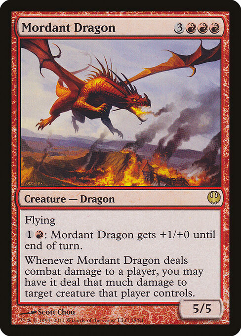 Mordant Dragon - Duel Decks: Knights vs. Dragons Magic card