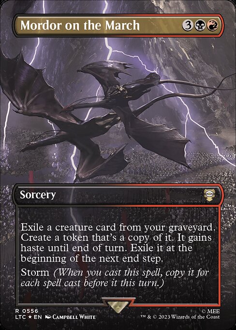 Mordor on the March - Tales of Middle-earth Commander (#556) - Illustrated by Campbell White - Magic: The Gathering Card