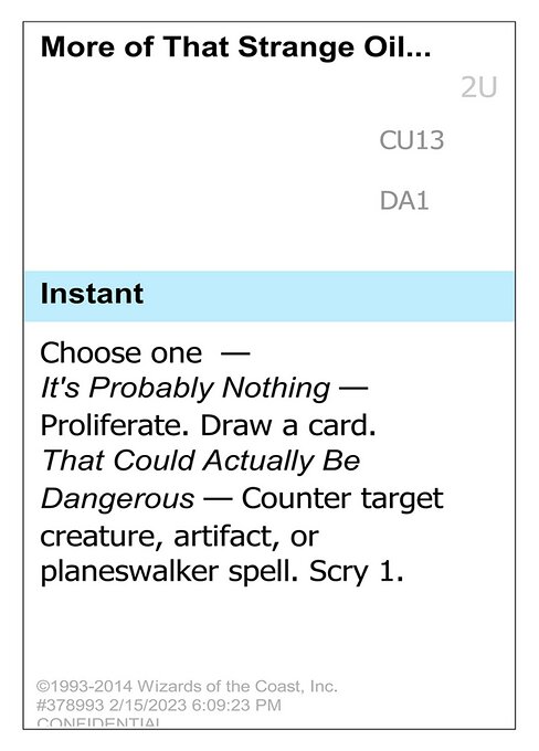 More of That Strange Oil... - Unknown Event Magic card