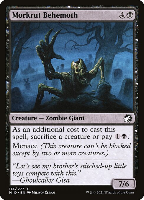 Morkrut Behemoth - Innistrad: Midnight Hunt Magic card