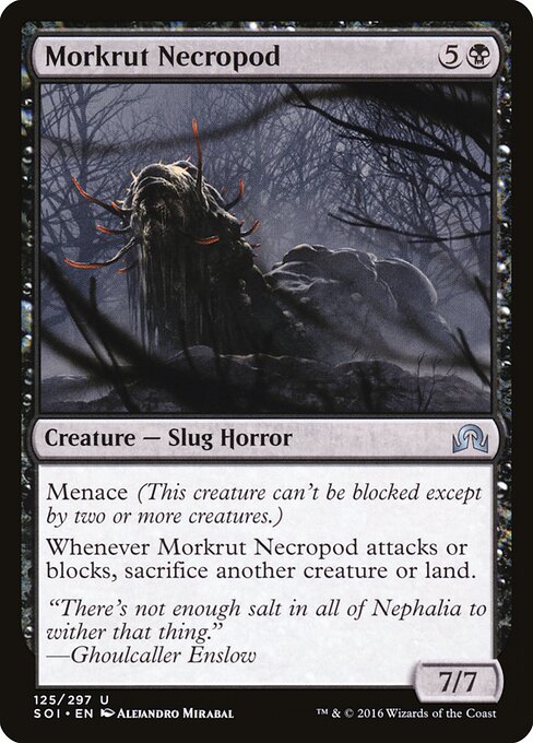 Morkrut Necropod - Shadows over Innistrad (#125) - Illustrated by Alejandro Mirabal - Magic: The Gathering Card