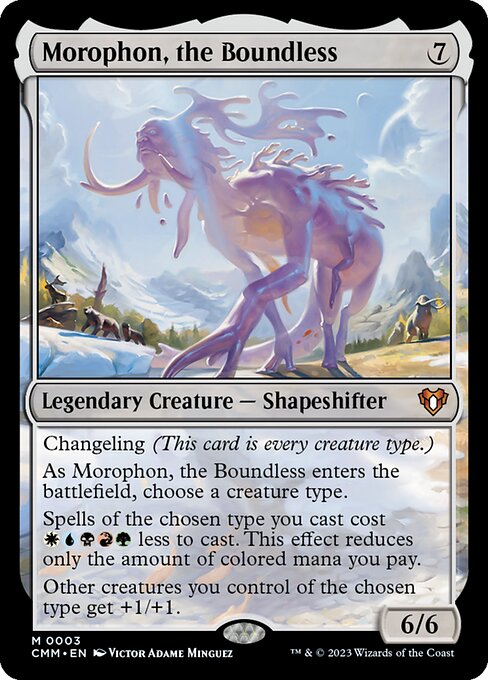 Morophon, the Boundless - Commander Masters Magic card