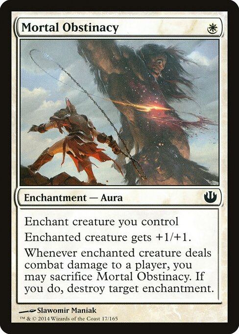 Mortal Obstinacy - Journey into Nyx Magic card