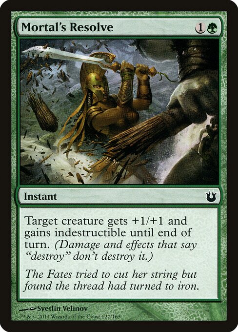 Mortal's Resolve - Born of the Gods Magic card
