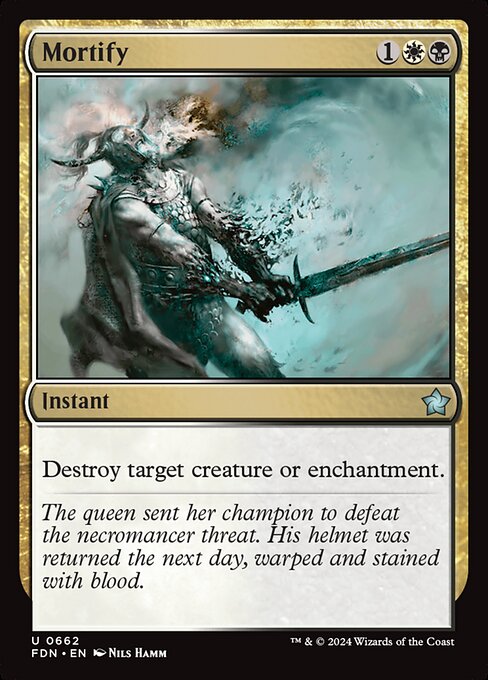 Mortify - Foundations Magic card