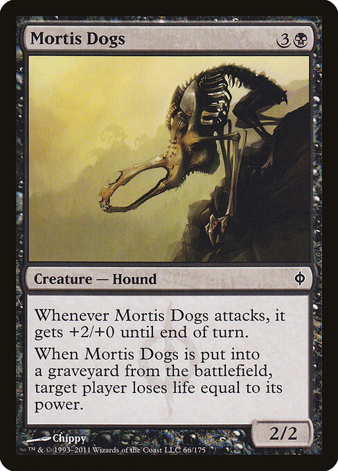 Mortis Dogs - New Phyrexia Magic card