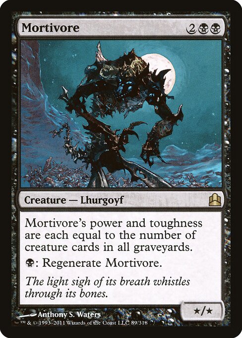 Mortivoro (Mortivore) - Commander 2011 (#89) - Illustrated by Anthony S. Waters - Magic: The Gathering Card