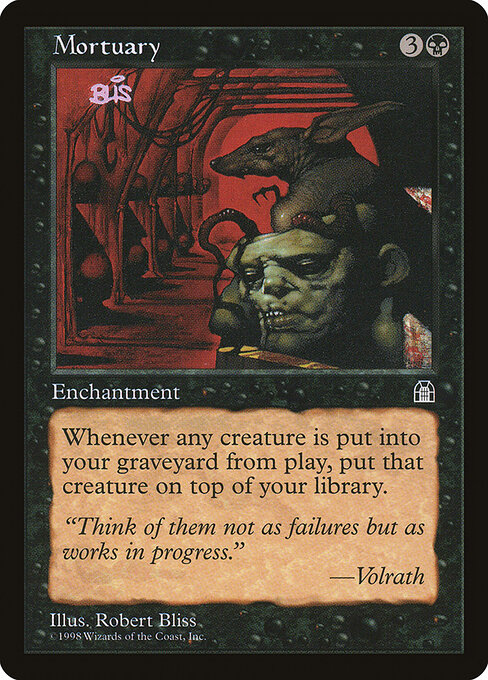 Mortuary - Stronghold (#66) - Illustrated by Robert Bliss - Magic: The Gathering Card