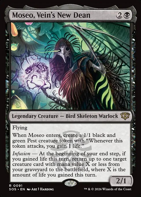 Moseo, Vein's New Dean - Secrets of Strixhaven Magic card