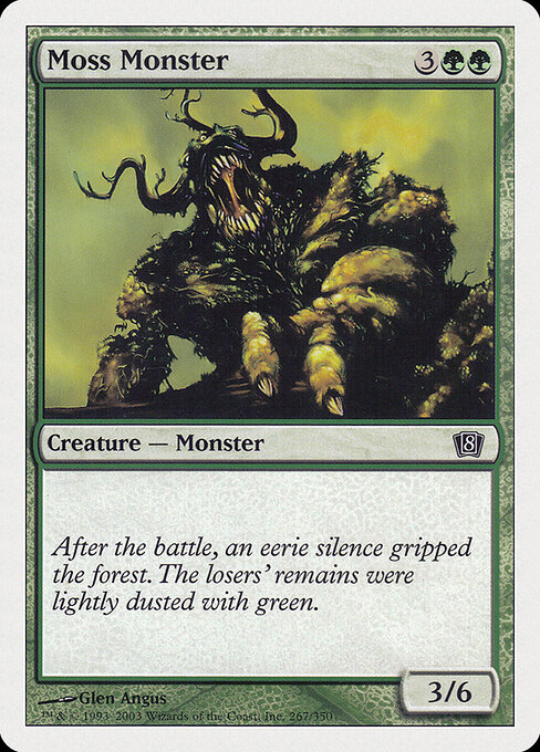 Moss Monster - Eighth Edition Magic card