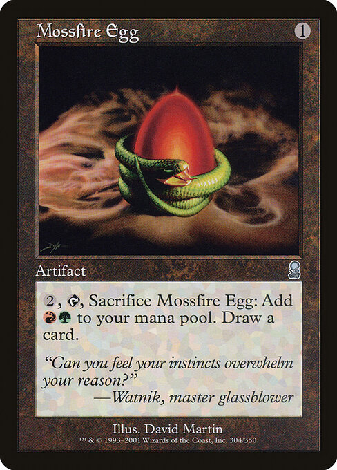 Mossfire Egg - Odyssey Magic card