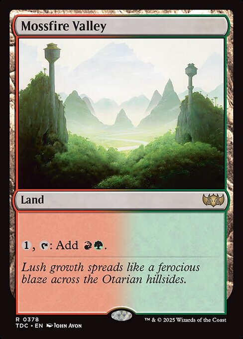 Mossfire Valley - Tarkir: Dragonstorm Commander Magic card
