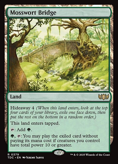 Mosswort Bridge - Tarkir: Dragonstorm Commander Magic card