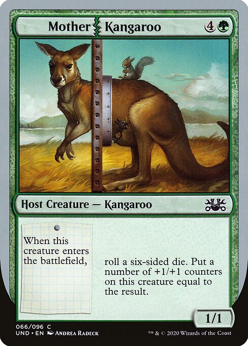 Mother Kangaroo - Unsanctioned (#66) - Illustrated by Andrea Radeck - Magic: The Gathering Card