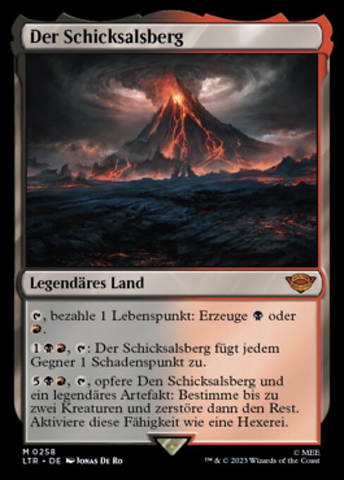 滅びの山 (Mount Doom) - The Lord of the Rings: Tales of Middle-earth (#343) - Illustrated by Logan Feliciano - Magic: The Gathering Card