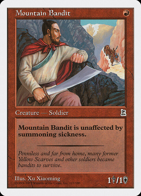 Mountain Bandit - Portal Three Kingdoms Magic card