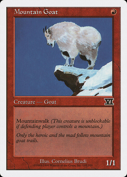 Mountain Goat - Classic Sixth Edition Magic card