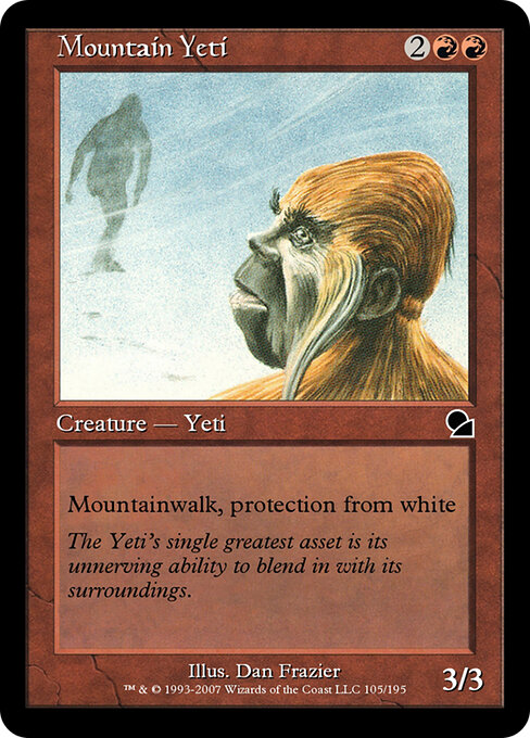 Mountain Yeti - Masters Edition Magic card