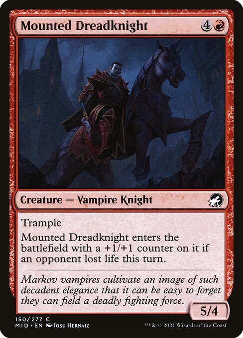 Mounted Dreadknight - Innistrad: Midnight Hunt Magic card
