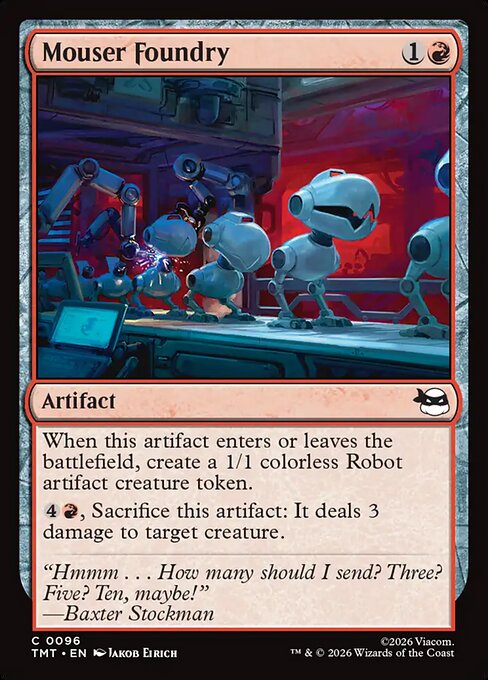 Mouser Foundry - Teenage Mutant Ninja Turtles Magic card