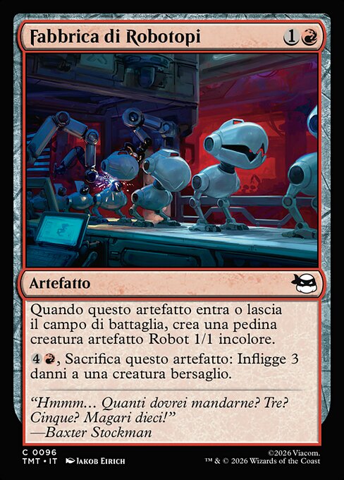 Fábrica de ratoneros (Mouser Foundry) - Teenage Mutant Ninja Turtles (#96) - Illustrated by Jakob Eirich - Magic: The Gathering Card