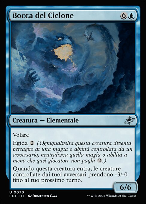 Bocca del Ciclone (Mouth of the Storm) - Edge of Eternities (#70) - Illustrated by Domenico Cava - Magic: The Gathering Card