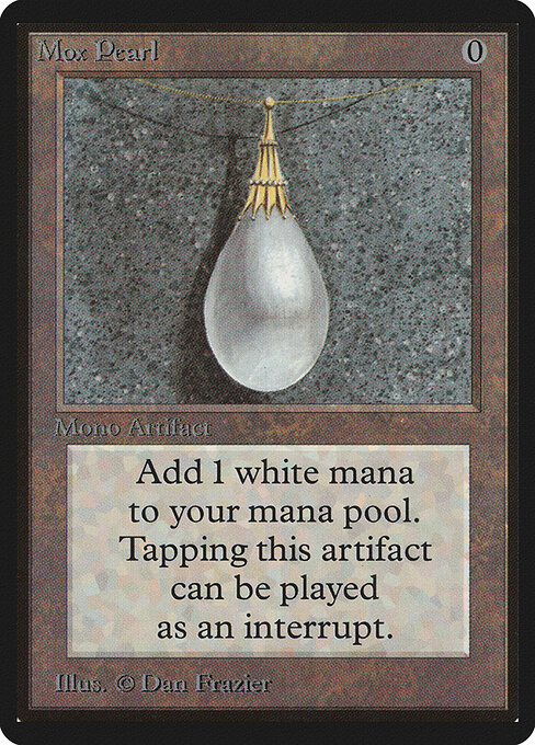 Mox Pearl - Limited Edition Beta (#264) - Illustrated by Dan Frazier - Magic: The Gathering Card
