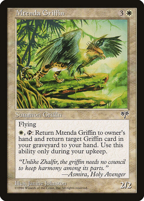 Mtenda Griffin - Mirage Magic card