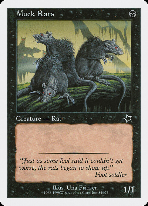 Muck Rats - Starter 1999 Magic card