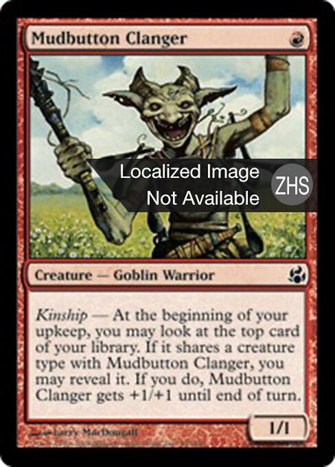 Casinista di Bottone Fangoso (Mudbutton Clanger) - Morningtide (#95) - Illustrated by Larry MacDougall - Magic: The Gathering Card