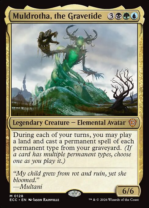 Muldrotha, the Gravetide - Lorwyn Eclipsed Commander Magic card