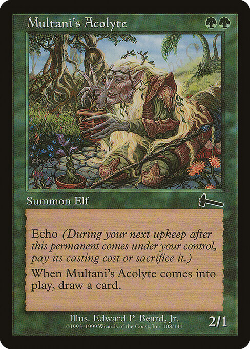 Multani's Acolyte - Urza's Legacy Magic card