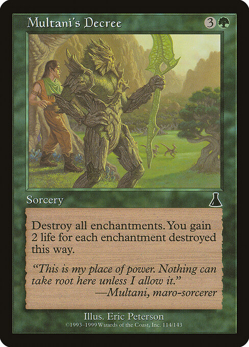 Multani's Decree - Urza's Destiny Magic card